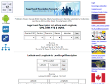 Tablet Screenshot of legallandconverter.com
